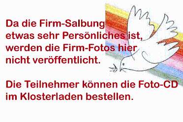 Salbung durch Abt Berthold