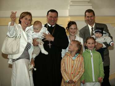 Foto mit Abt Berthold