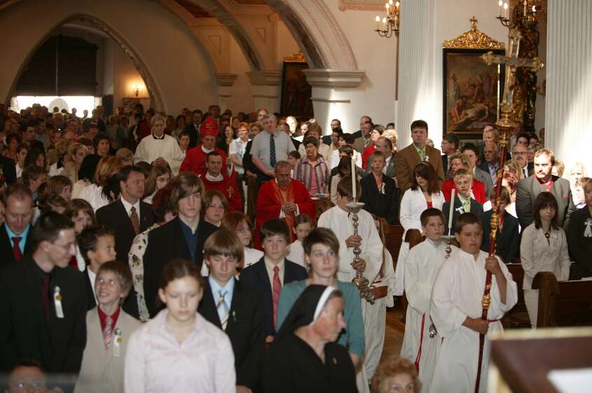 Firmung mit Abt P. Berthold um 10h