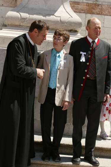 Firmung mit Abt P. Berthold um 10h