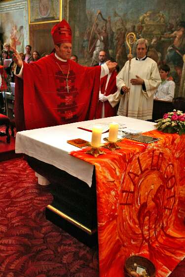 Firmung mit Abt P. Berthold um 10h