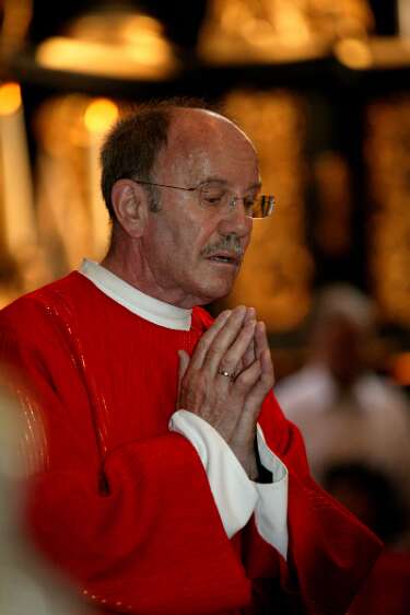 Firmung mit Abt P. Berthold und Prälat Vögt um 8h