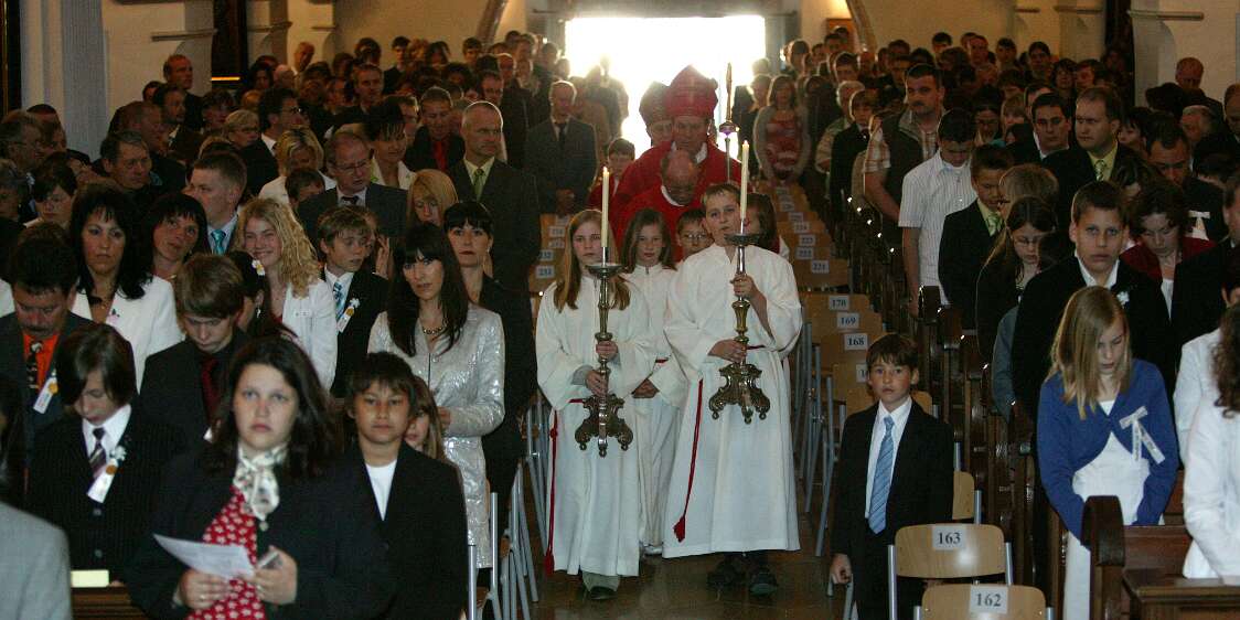 Firmung am 10.05.2008 mit den Äbten Heigl und Ellegast