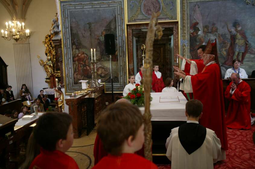 Firmung am 10.05.2008 mit den Äbten Heigl und Ellegast