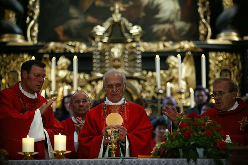 Firmung am 10.05.2008 mit den Äbten Heigl und Ellegast