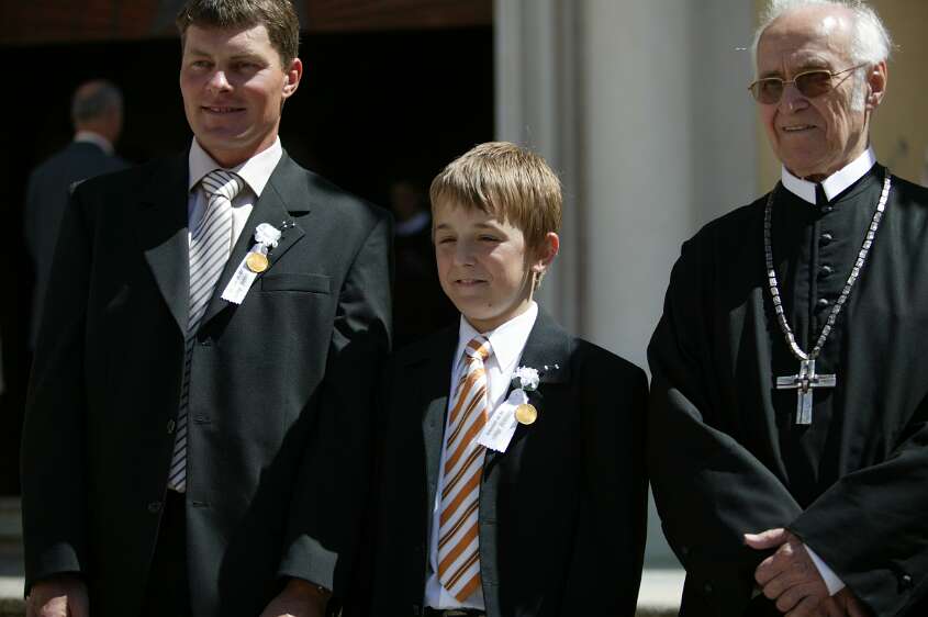 Firmung am 10.05.2008 mit den Äbten Heigl und Ellegast