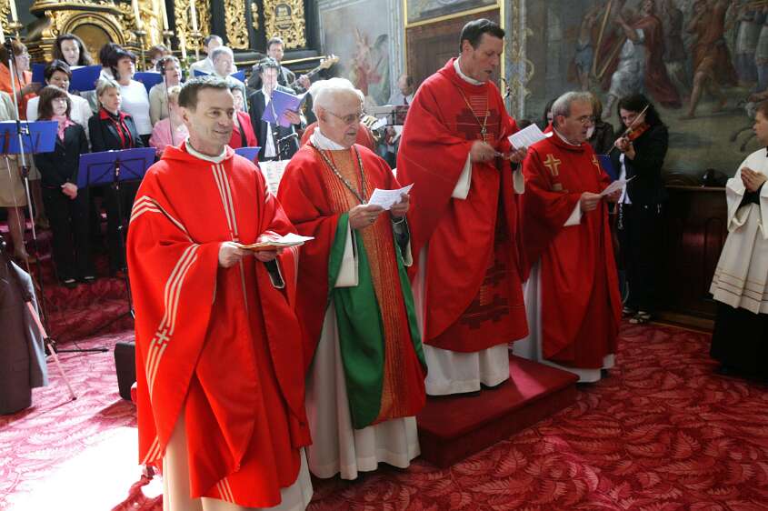 Firmung am 10.05.2008 mit den Äbten Heigl und Ellegast