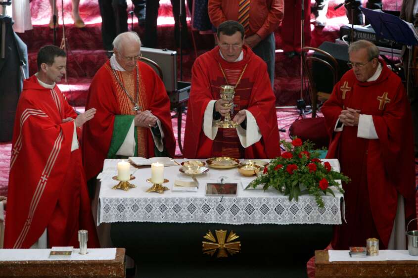 Firmung am 10.05.2008 mit den Äbten Heigl und Ellegast