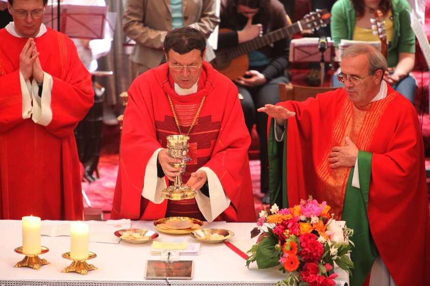 Firmung in Seitenstetten f�r Nachbar-Pfarren