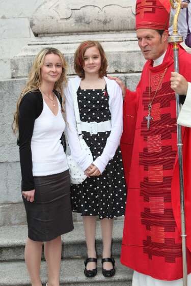 Firmung mit Abt Berthold Heigl und Propst Raimund Breiteneder um 08h