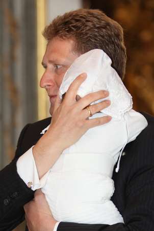 Taufe von Alexander Christian Drumeva-Maierhofer mit P.Gerhard Ellinger