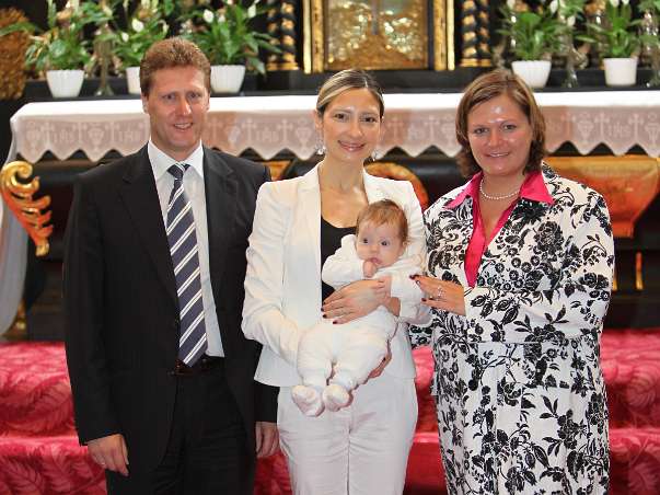 Taufe von Alexander Christian Drumeva-Maierhofer mit P.Gerhard Ellinger