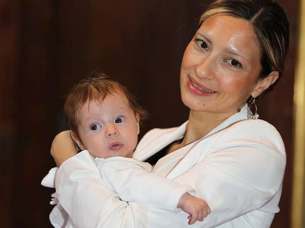 Taufe von Alexander Christian Drumeva-Maierhofer mit P.Gerhard Ellinger