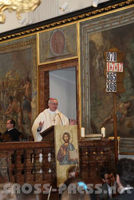 2014.03.21_10.08.19.jpg - Weihbischof Leichtfried bei seiner Predigt über das "rechte Maß" - nicht nur in der Benediktusregel.