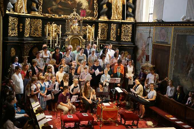 Firmung mit Abt Petrus und Altabt Berthold