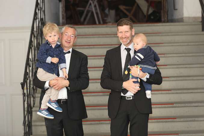 Firmung mit Abt Petrus und Altabt Berthold