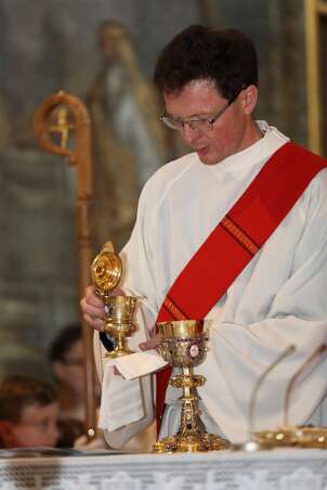 Firmung mit Abt Petrus und Altabt Berthold