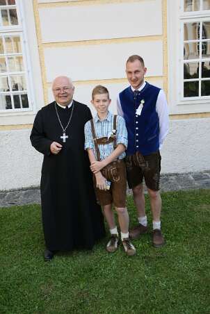 Firmung mit Abt Petrus und Altabt Berthold
