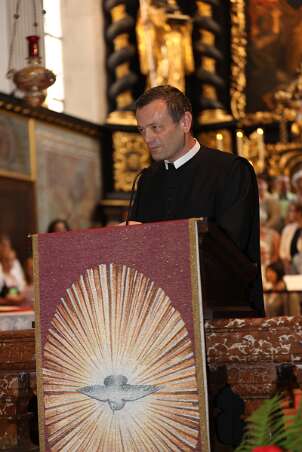 Firmung mit Abt Petrus und Altabt Berthold