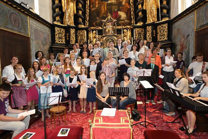 Firmung mit Abt Petrus und Altabt Berthold