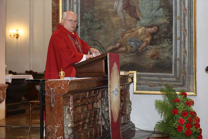 Firmung mit Abt Petrus und Altabt Berthold