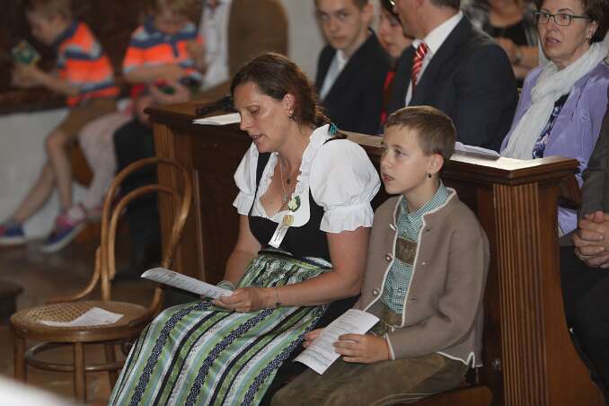 Firmung mit Abt Petrus und Altabt Berthold