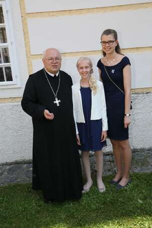 Firmung mit Abt Petrus und Altabt Berthold