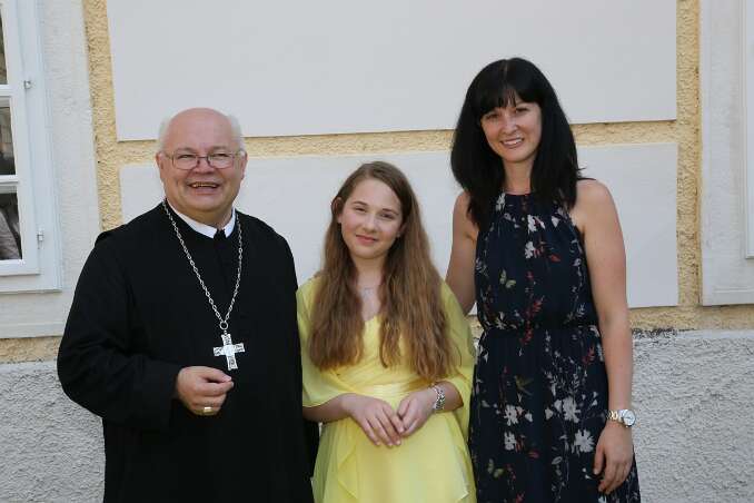 Firmung mit Abt Petrus und Altabt Berthold