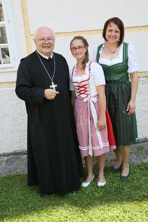 Firmung mit Abt Petrus und Altabt Berthold