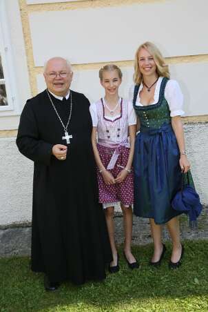 Firmung mit Abt Petrus und Altabt Berthold