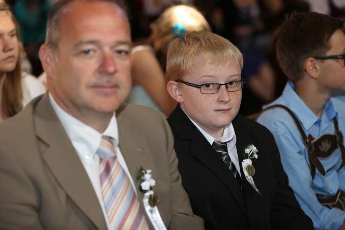 Firmung mit Abt Petrus Pilsinger und Altabt Johannes Gartner (08h)