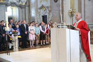 Firmung AD 2018 am Sonntagberg Evangelium gelesen von Pfr.P.Franz.