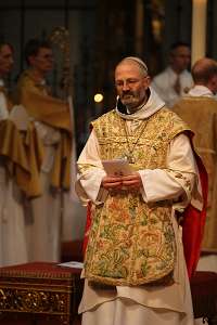 Feierliche Benediktion des Abtes Maximilian Heim Der Generalabt des Zisterzienserordens, Dom Mauro Lepori.