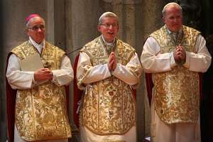 Feierliche Benediktion des Abtes Maximilian Heim Sichtbare Freude im Gesicht des werdenden Abtes Maximilian Heim.