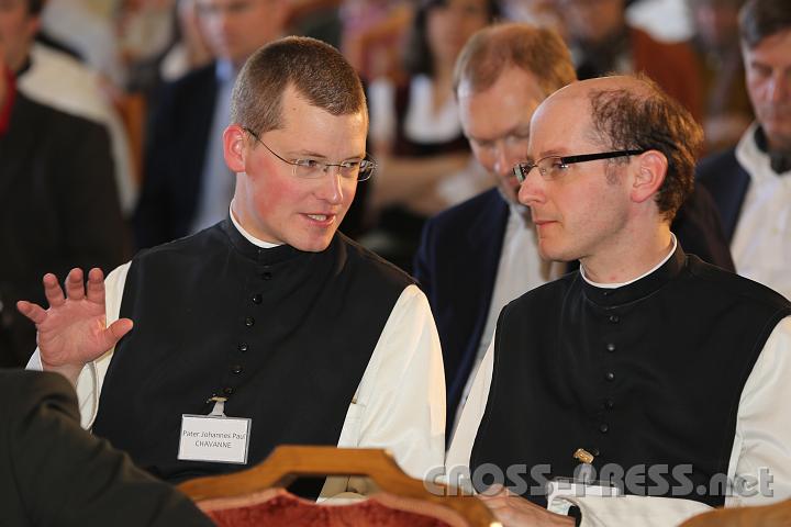 2012.04.27_14.25.56.jpg - Die Webmasters des Stiftes von Web 2.0: P.Johannes Paul Chavanne und P.Killian Müller.