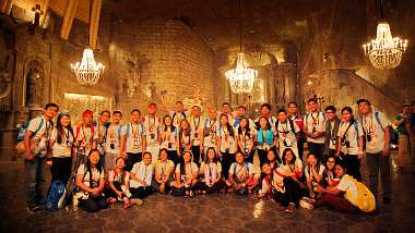 Wieliczka SalzMine - Salt mine Pilger in der UNESCO Weltkulturerbe Salzmine. - Pilgirms in UNESCO world heretage salt mine Wieliszka.