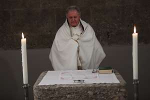 Eröffnung des Radio Maria Studios in Innsbruck Abt Raimund Schreier