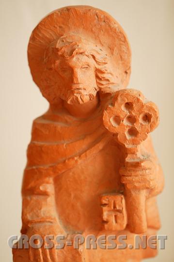 2008.06.08_11.11.29.JPG - Studie zum Hl. Petrus f�r die gro�e Statue, heute beim Kreisverkehr St.Peter/Au.