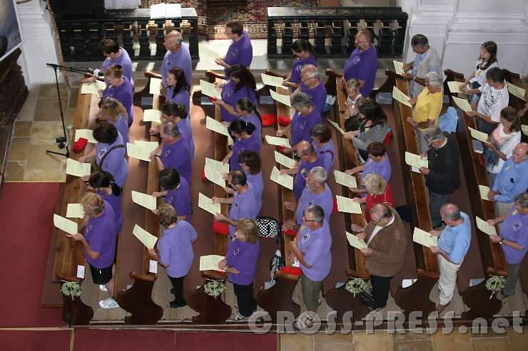 2016.09.04_14.36.37.JPG - Mitglieder der Passionsspielgemeinschaft Dorfstetten, die den Anerkennungspreis erhielt.